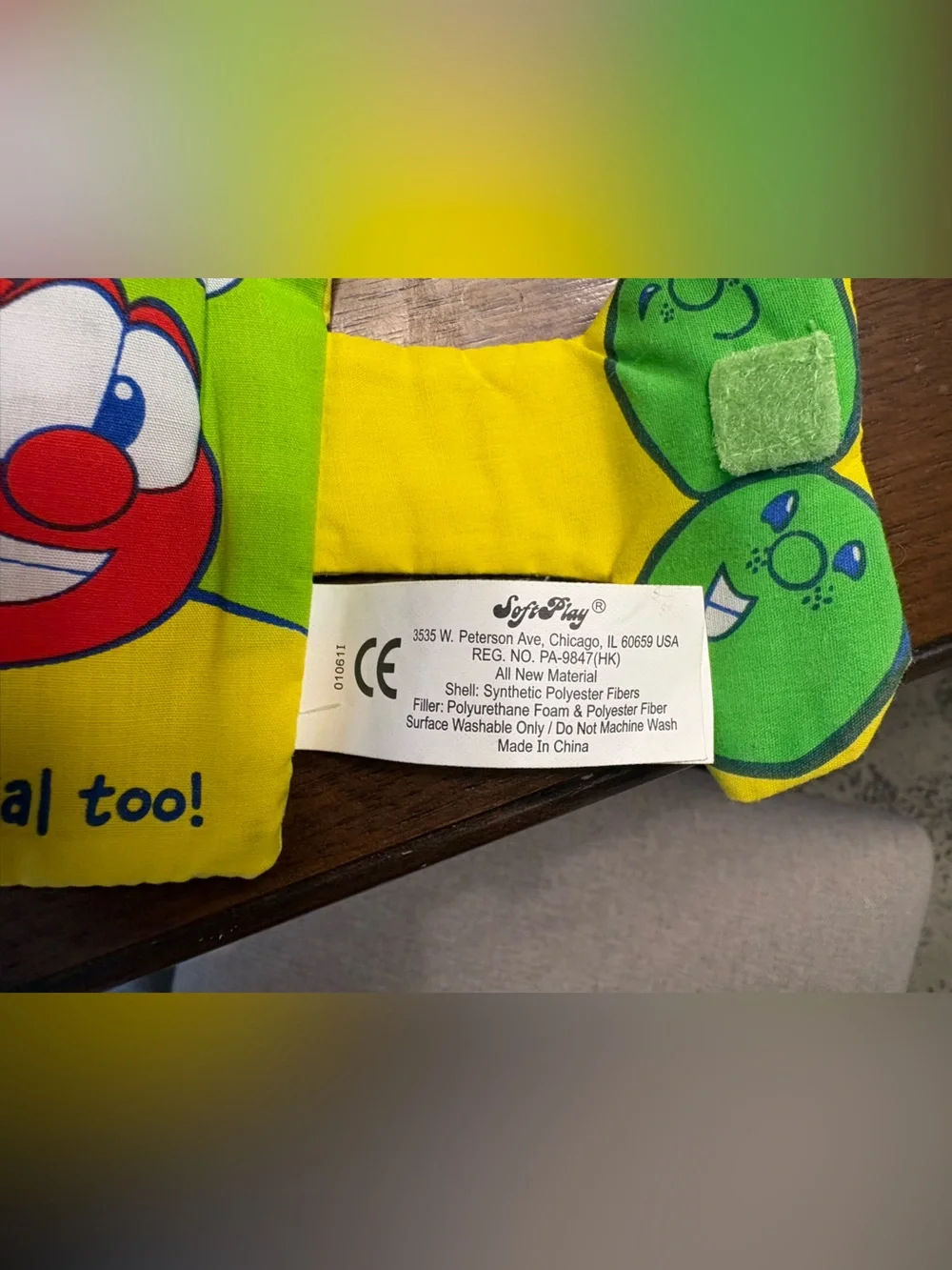 VeggieTales God Made You Special - Interactive Cloth Sound Book, Soft Play